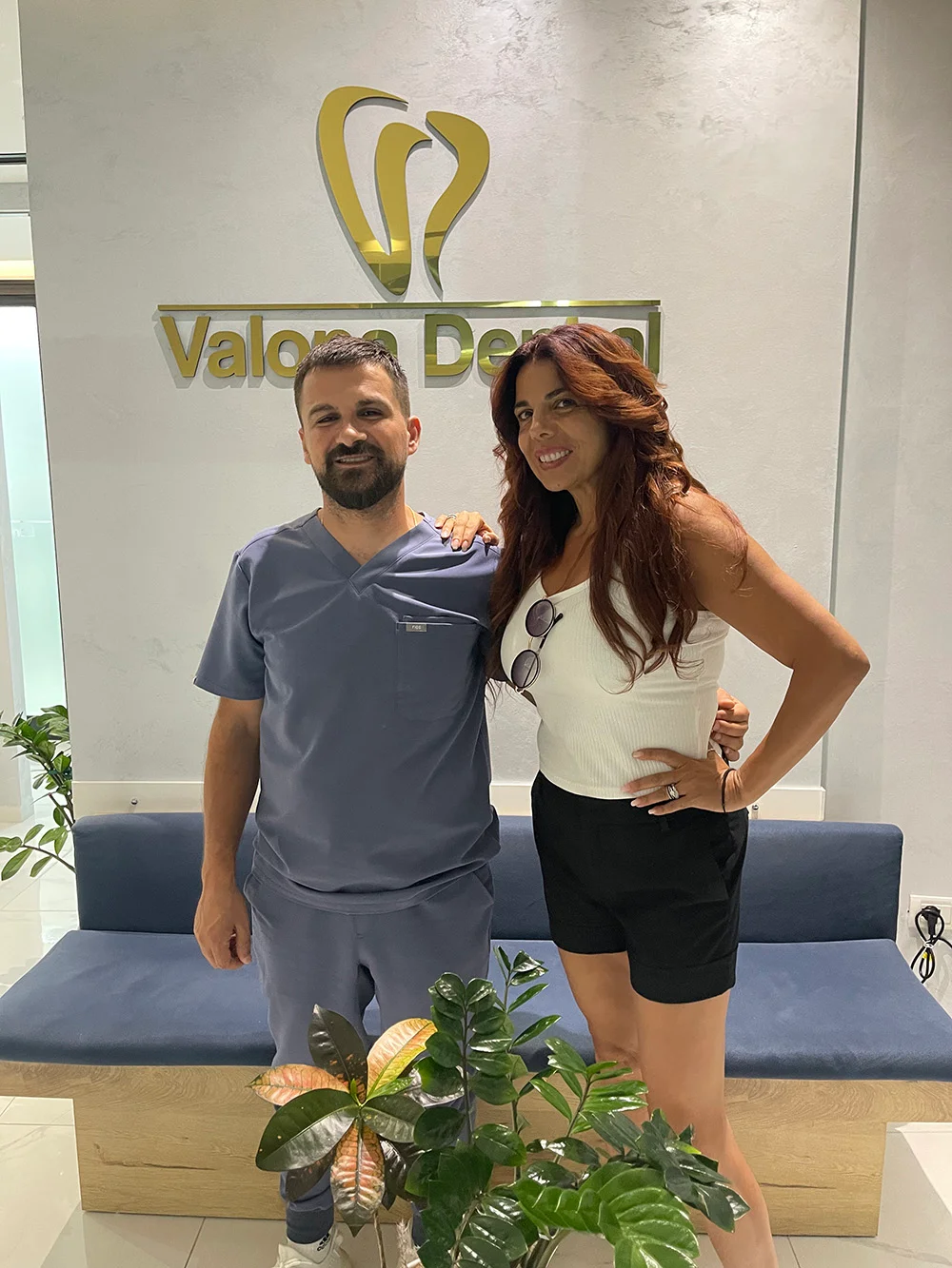Happy patient at Valona Dental