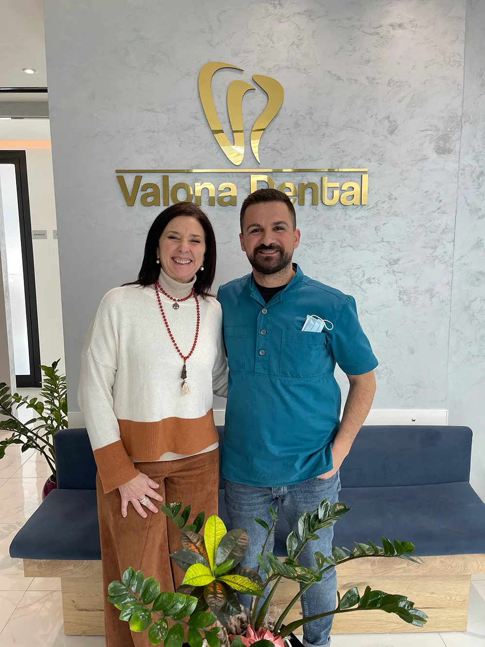 Happy patient at Valona Dental